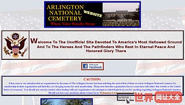 阿灵顿国家公墓网站首页