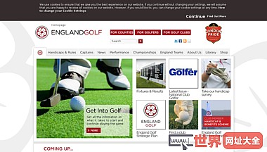 England Golf, governing body of amateur golf in 