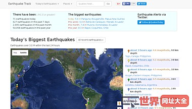 Earthquake Track