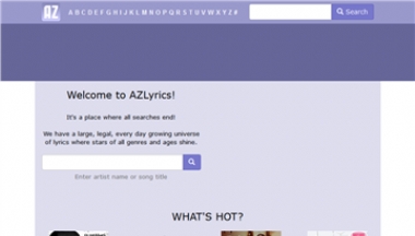 加拿大Azlyrics音乐歌词分享网