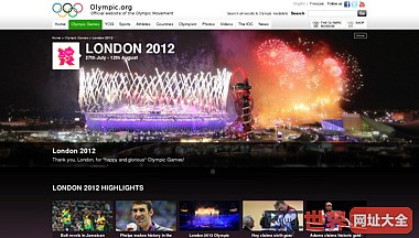英国伦敦2012奥运会官方网站