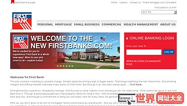 Welcome To First Bank | Serving All Your Banking 