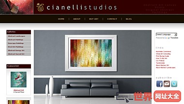 出售大型抽象油画艺术绘画：cianelli工作室