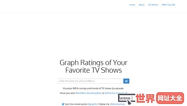 可视化电视节目评级分享工具
