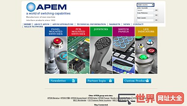 APEM工业和专业开关、操纵杆、开关