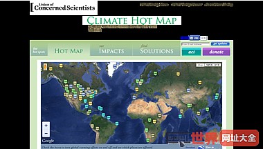 Global Warming Map: Early Warning Signs