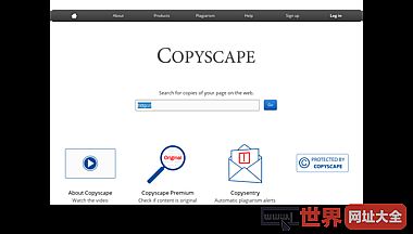 Copyscape抄袭检查重复内容检测
