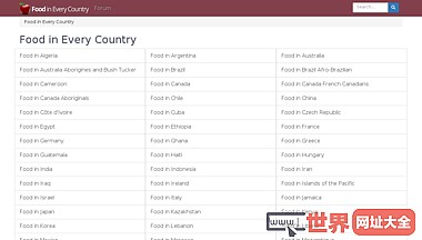Food in Every Country