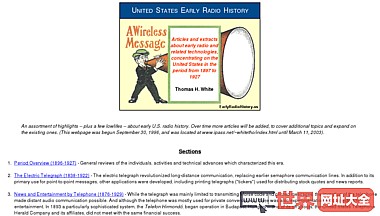 United States Early Radio History