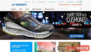 布鲁克斯的跑步鞋和服装的布鲁克斯running.com