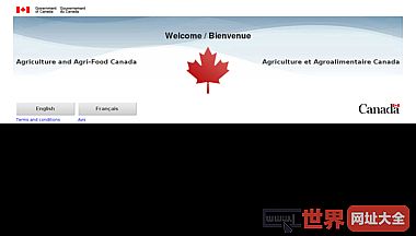 语言选择-农业和农业食品加拿大
