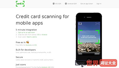 Credit card scanning for mobile apps